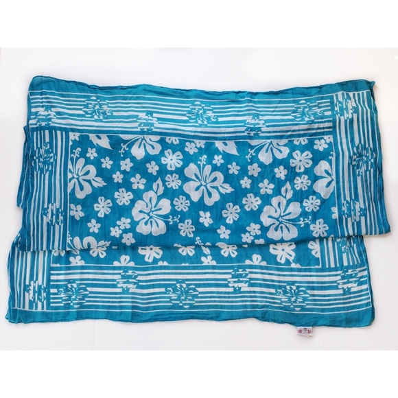 Palm Court Other - Palm Court Blue Hibiscus Sarong